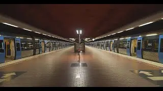 Sweden, Stockholm, Subway ride from Skarpnäck to Bagarmossen + walk