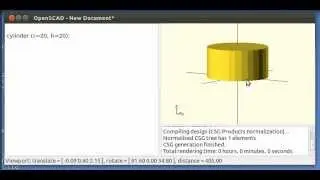 Micro-tutorial OpenScad 3: Cilindros (3/16)