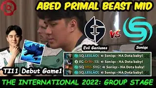 EG vs Soniqs - North America Derby Match Abed Primal Beast The International 2022 Group Stage Game1