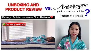 PRODUCT REVIEW: MaxYoyo Padded Japanese Floor Mattress Queen Size Navy Space | #mattress #futon #fyp
