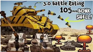 War Thunder's most overpowered low tier BULLY! 105 Sherman [war thunder] #warthunder