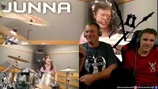 THIS GIRL IS INSANE!! | Drum Cover: Rising Force (Junna)(REACTION)