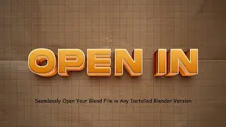 Blender Open In Addon v1.0 | Introduction
