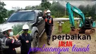 MOBIL DUMP TRUK ## perbaikan jalan menggunakan EXCAVATOR ## DUMP TRUK MUAT TANAH
