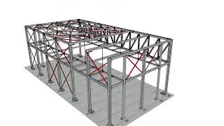 Struttura metallica per cabina (Sketchup)