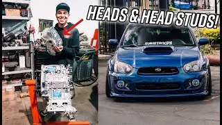 Heads And ARP Head Studs Install STI!