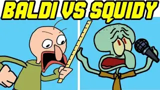 Friday Night Funkin' VS Baldi and Squidward (Phantasm) (FNF Mod)
