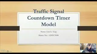 Traffic Signal Countdown Timer Model using Tinkercad
