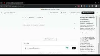create api using blackbox