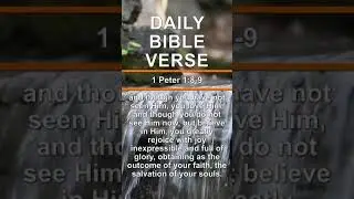 1 Peter 1:8-9 | Daily Bible Verse | #shorts
