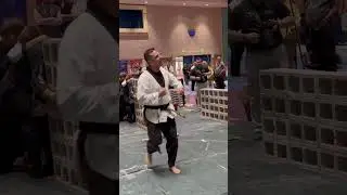 Can they break them all? Martial Arts Side Kicking Power Concrete Breaking Challenge | US Open