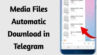 How to turn off automatic files download in telegram || telegram me auto file download setting