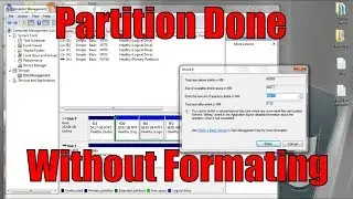 how to partition windows 7 without formatting Pc or Laptop ! Partition a Hard Drive in Windows