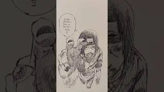 StickMan Itachi uchiha 😳#shorts #anime #drawing