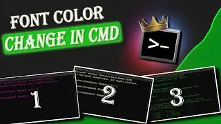 HOW TO CHANGE FONT COLOR IN CMD || COMMAND PROMPT FONT COLOR CHANGE || HAPPY DIWALI (2080)