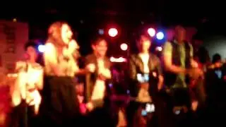 Here Comes Trouble Tour in Atlanta May 8, 2010 Ashlyne Huff with Honor Society end of tour pranks