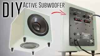 DIY Powered Subwoofer with Passive Radiator Build