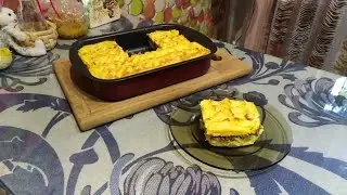 Картофельная запеканка с мясом - вкуснотень.