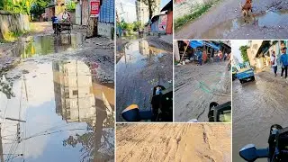 In a muddy area of ​​Badaldi, Dhaka 🤮
