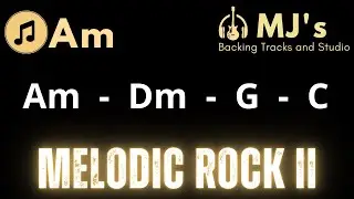 Slow Melodic Rock Jam in A minor | 72 bpm | Guitar Backing Track