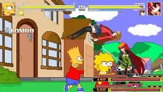 MUGEN - Bart & Lisa VS Taiga & Shana