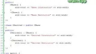 C plus plus Console Lesson 38  - Simple Inheritance