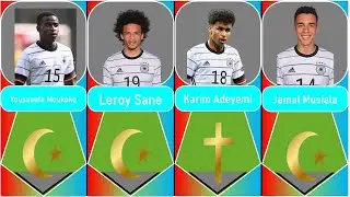 Germany World Cup Squad Religion Christain, Muslim