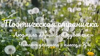 Поэтическая страничка. Людмила Дунина «Одуванчик»