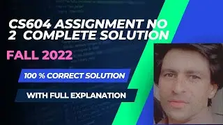 CS604 Assignment  2 Solution Fall 2022 | CS604 Assignment No 2 Solution 2023