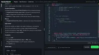 [10] HackerRank: Insert a Node at a Specific Position in a Linked List | Step-by-Step Solution