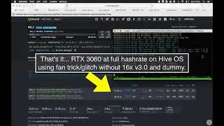 RTX 3060 at 48-51 MH/s on Hive OS Howto