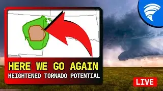 LIVE Storm Chase EL NINO - TORNADO & GORILLA HAIL New Mexico into Texas Panhandle