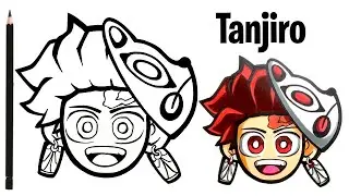 HOW TO DRAW TANJIRO FROM DEMON SLAYER