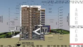 ArchiCAD 25 tip: How to merge a 3D with 2D drawing (Sectional Perspective).