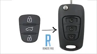 How to replace Rubber Buttons for a Hyundai i30 i20 Elantra 3 Button Flip Key