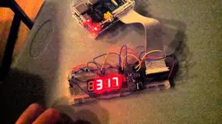 Time and Temp displayed on a Raspberry Pi