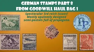 German Stamps Part 8 - Spectacular 3rd Reich Issues, Many Ornate Semi Postal Stamps - Goodwill Bag 1