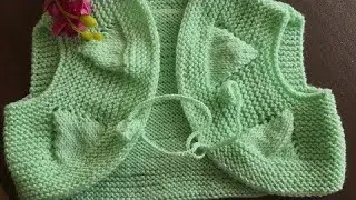 Baby sweater design without sleeves