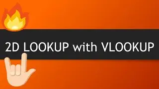 2D LOOKUP with VLOOKUP