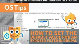 How to Set the Default Value for an Exposed Filter in Drupal