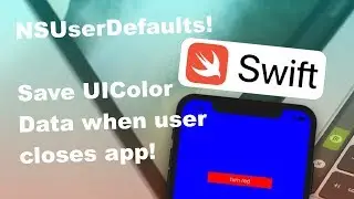 VERY EASILY Save UIColor Data NSUserDefaults. UIColor to NSData.