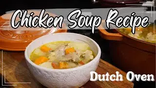 Dutch Oven Chicken Soup Recipe | Cooking in my Staub