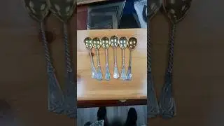 СССР ЛОЖКИ СЕРЕБРЯНЫЕ 875 ПРОБА . БАРАХОЛКА В ИЗРАИЛП .
