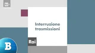 Rai - Cartello interruzione trasmissioni