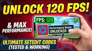 Unlock 120 FPS & Zero Lag! Best SetEdit Gaming Commands 2026