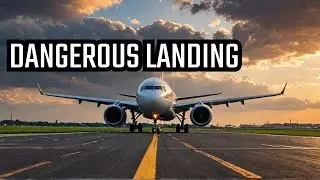 DANGEROUS Airbus A320 Landing at La Guardia Airport!! MUST SEE FOOTAGE