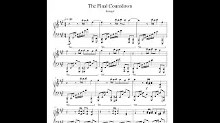 The Final Countdown – Europe Sheet Music Tutorial Европа Ноты пианино
