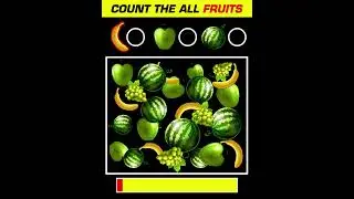 Can You Count The All Fruits ? | Test Your Eyes | #shorts #paheliyan #viral