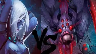 1x1 SOLO MID : broodmother vs drow ranger №2 Dota 2