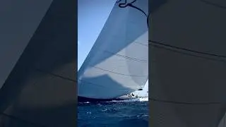 Leopard 3 roaring past green island 🏝️🐆🔥 #Caribbean600 #Sailing #Yachting
